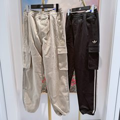 26春季新款Adidas阿迪达斯儿童纯棉工装运动长裤子KT5001/KV6593