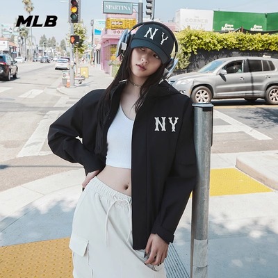 MLB连帽休闲运动夹克冲锋衣外套