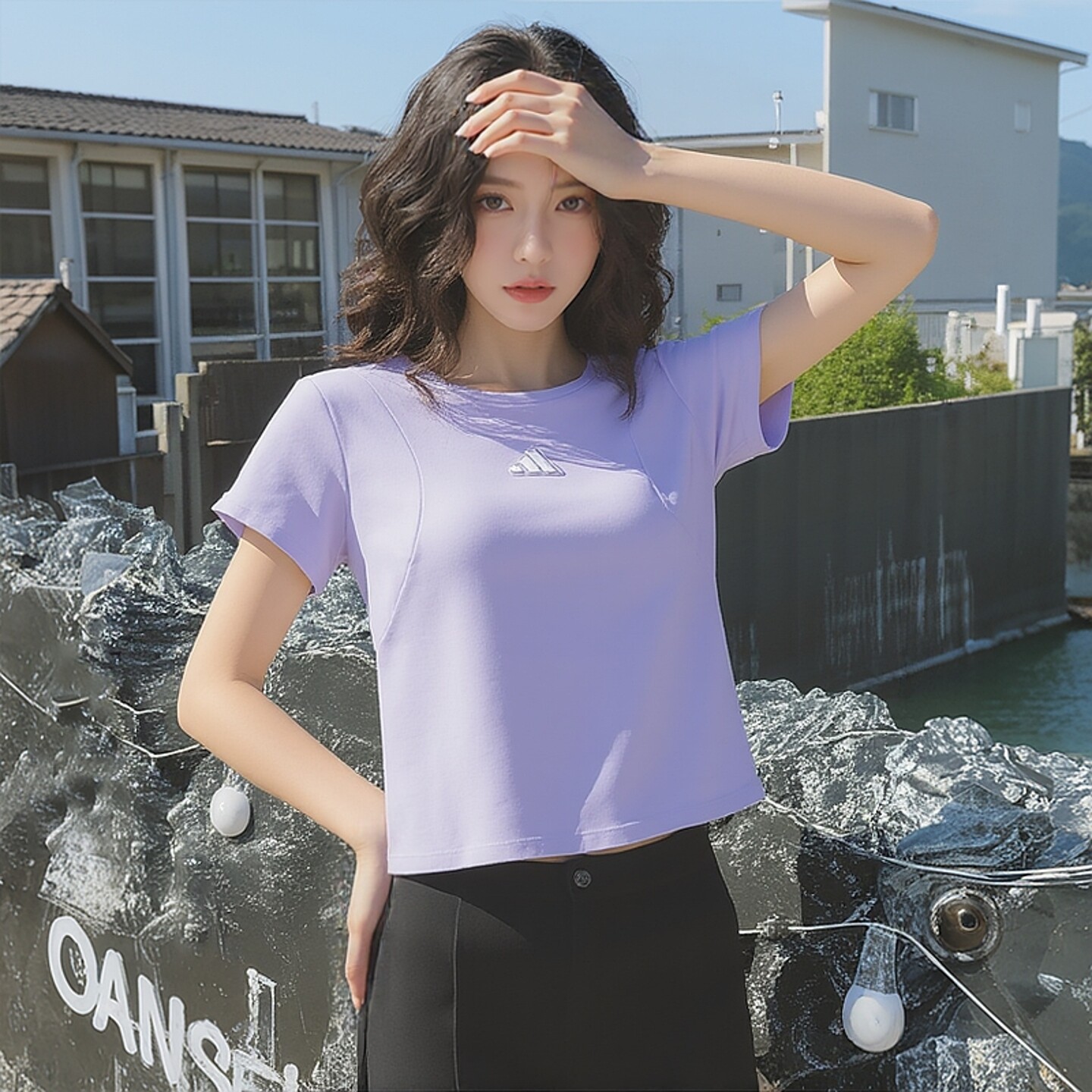 阿迪达斯短袖T恤女运动纯棉短袖