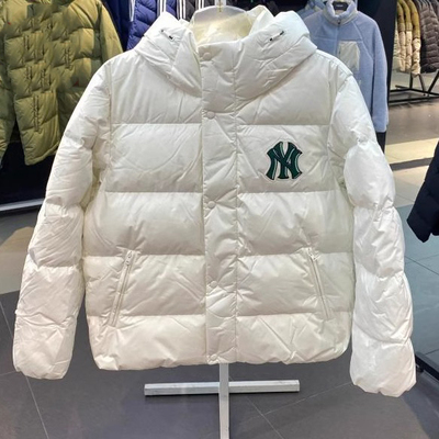 MLB运动连帽短款保暖羽绒服外套