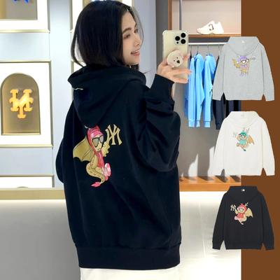 MLB情侣款龙年限定连帽休闲卫衣