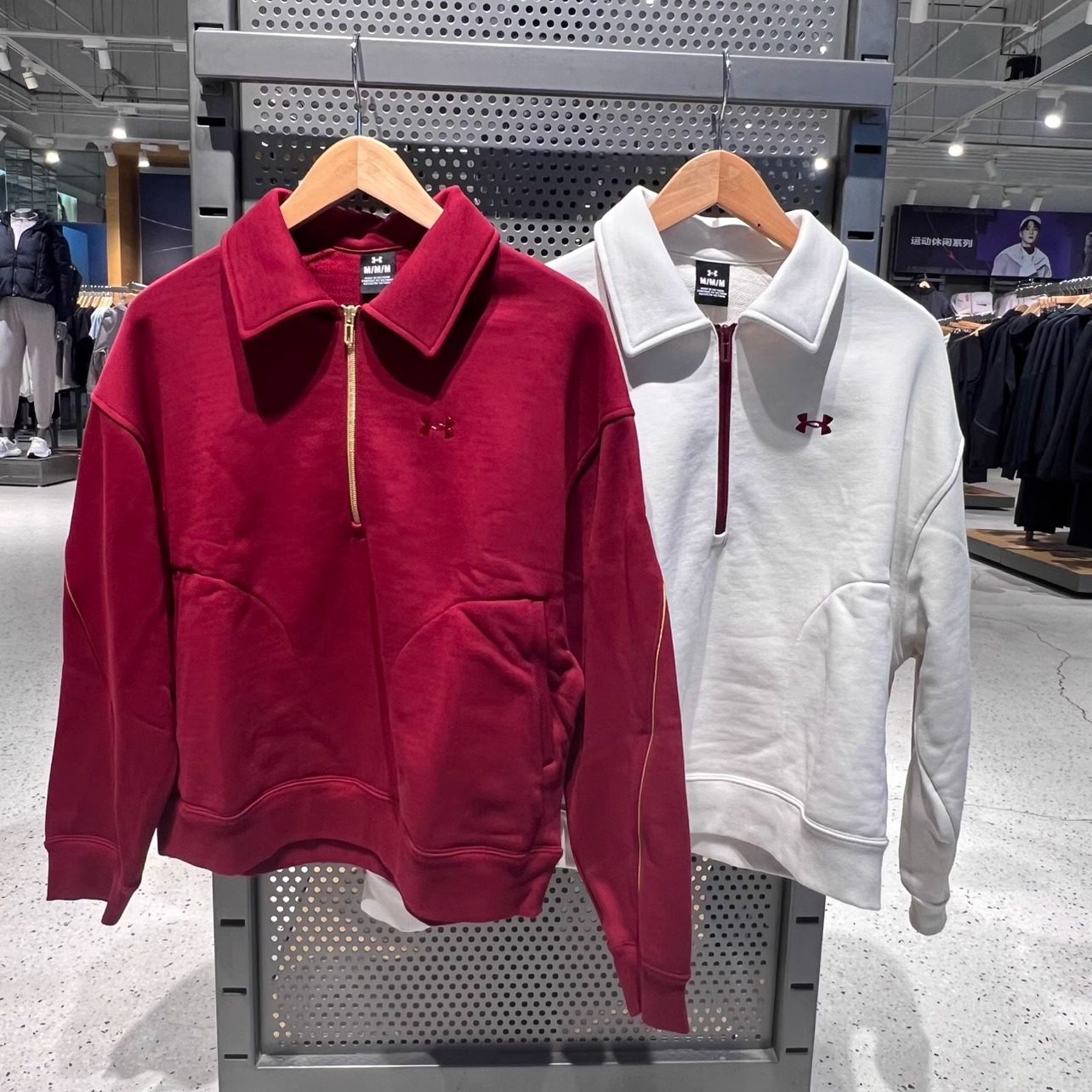 UA安德玛女子卫衣1/4拉链套头衫