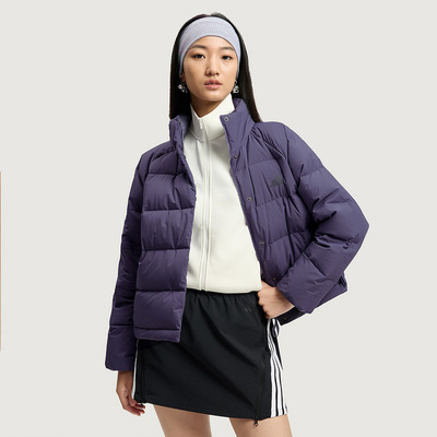 阿迪达斯拒水女子运动短款羽绒服