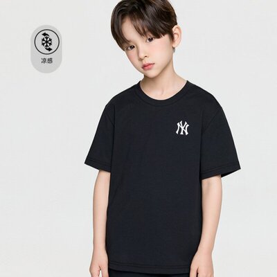 MLB儿童休闲短袖复古透气运动T恤