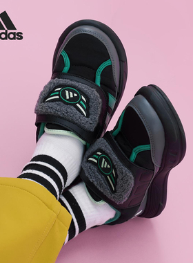 25新款Adidas阿迪达斯PUFFY SKIPPER小童魔术贴运动休闲鞋KJ3899