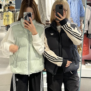 25新款阿迪达斯三叶草男女运动保暖羽绒马甲背心KS6108/KS8492