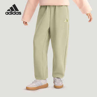 KV7011 KV7012 女大童束脚宽松针织休闲运动裤 Adidas阿迪达斯新款