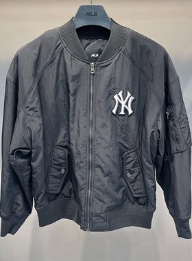 MLB外套男女复古NY刺绣舒适保暖运动休闲情侣夹克棉服3AJPB0254