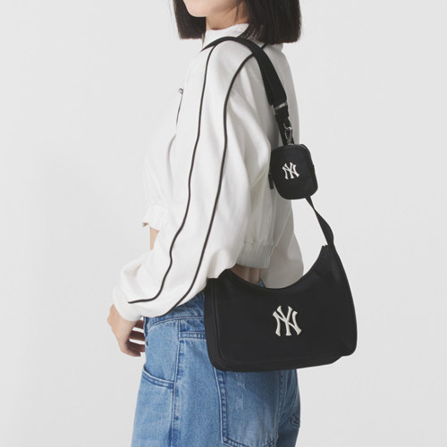 MLB新款斜挎包男女NY刺绣单肩包
