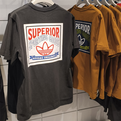 阿迪达斯三叶草男子运动短袖T恤