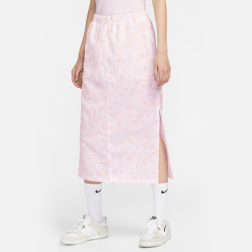 NIKE耐克女子樱花高腰梭织半身裙