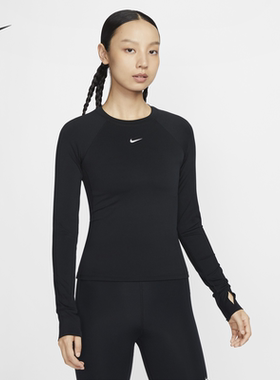 NIKE耐克女子25秋季运动速干举重长袖T恤紧身衣打底衫上衣FV7846