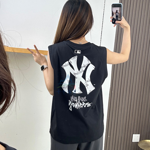 MLB背心男女NY大标凉感无袖T恤