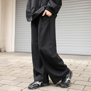 NY宽松休闲百搭阔腿直筒针织长裤 26新款 3APTB0561 男女款 MLB运动裤