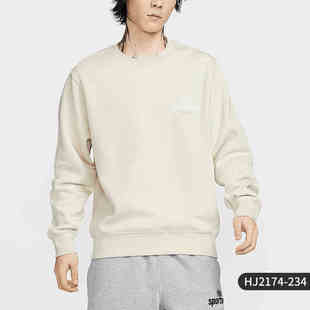 Nike耐克25春季新款男子加绒复古休闲针织圆领卫衣套头衫HJ2174