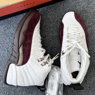 Nike耐克篮球鞋Air Jordan 12 男女中帮休闲透气运动休闲鞋DV6989