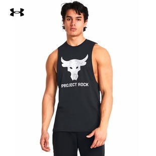 UA安德玛男子Project 背心1373787 Rock强森运动休闲训练圆领短袖
