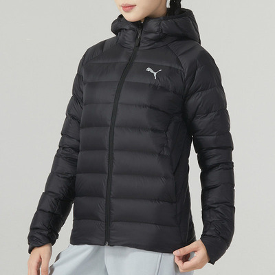 彪马连帽休闲保暖短款羽绒服外套