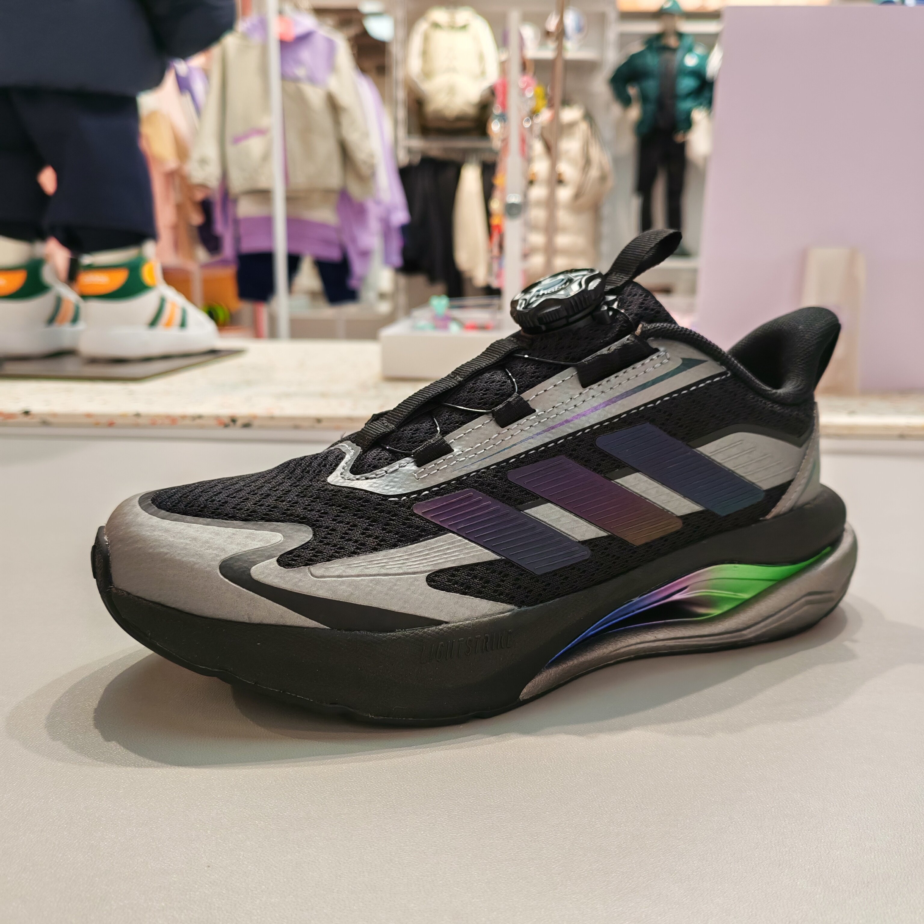 adidas/阿迪达斯儿童25秋新男大童旋转纽扣透气时尚运动鞋KJ7913,运动鞋new,童鞋/青少年鞋,淘宝优惠券,粉丝福利购,淘宝优惠卷