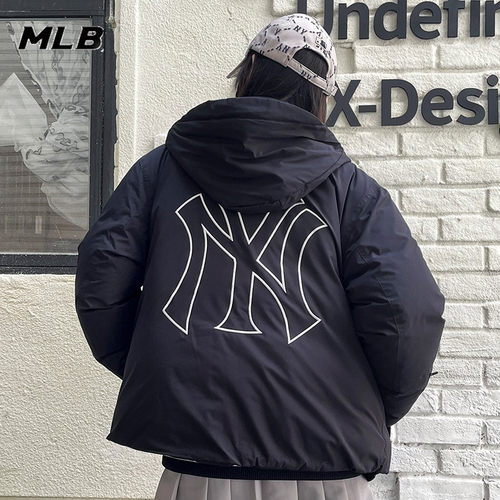 MLB男女短款羽绒服冬季新款