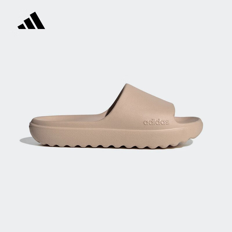 adidas阿迪达斯男女同款厚底运动轻便舒适耐磨休闲一字拖鞋JP9579