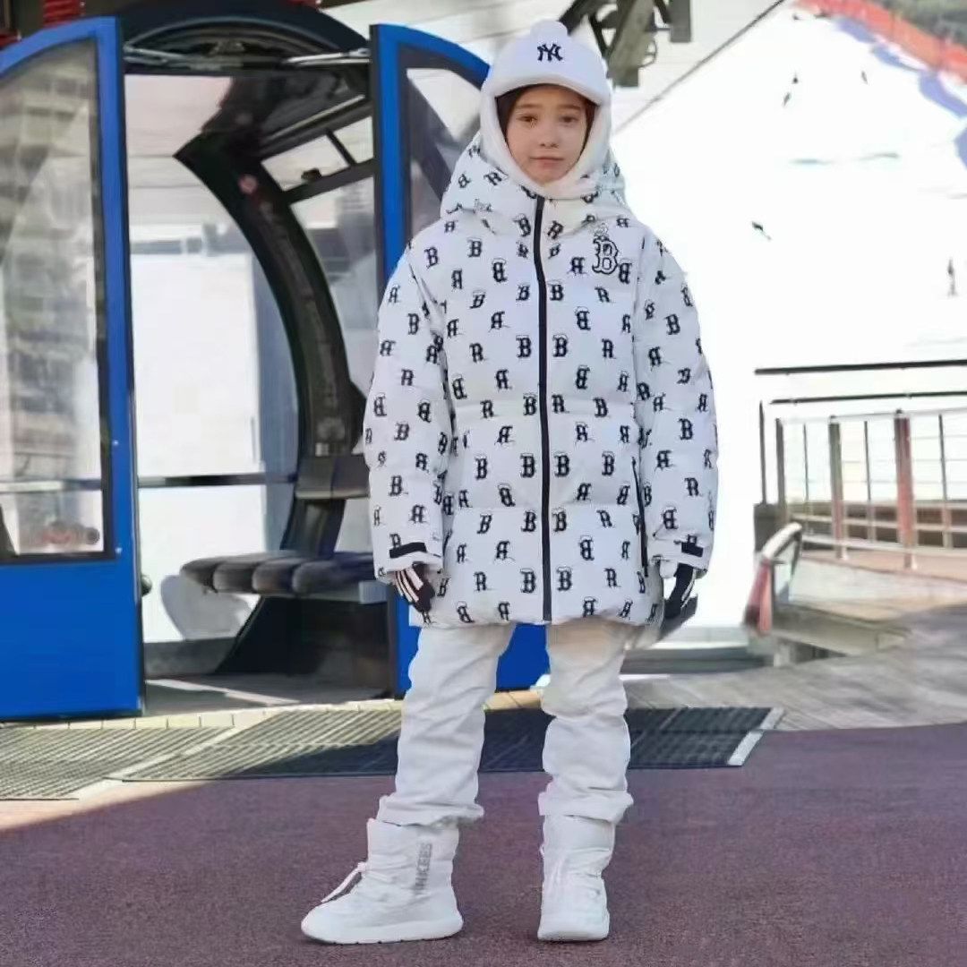 MLB儿童老花满印羽绒服滑雪外套