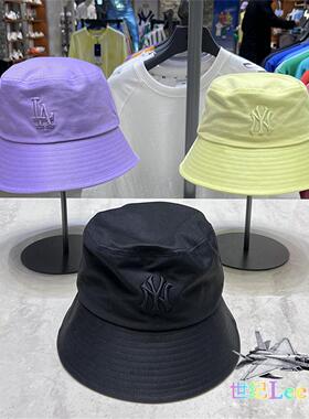 MLB国内专柜男女款NY刺绣休闲百搭宽檐渔夫帽春季新款3AHT6602N