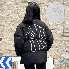 24新款MLB情侣羽绒服男女NY大标运动休闲保暖棉羽外套3ADJB0446