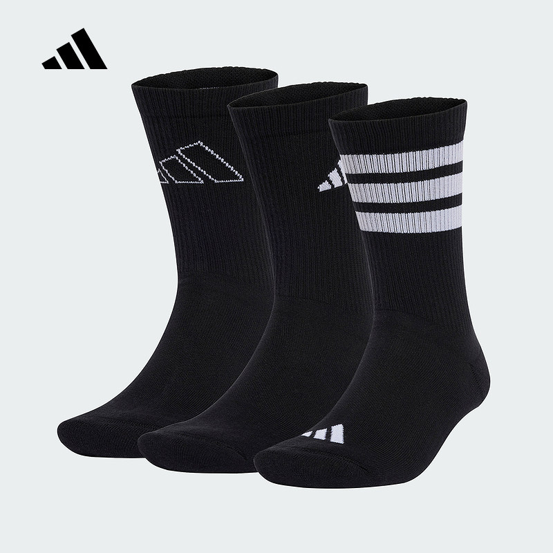 阿迪达斯男女运动袜春季LOGO