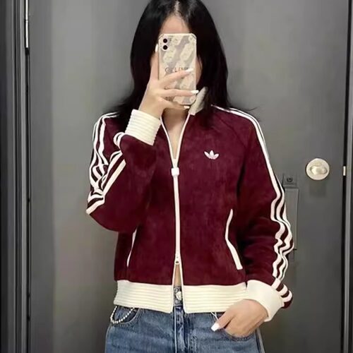 阿迪达斯三叶草女子运动夹克外套