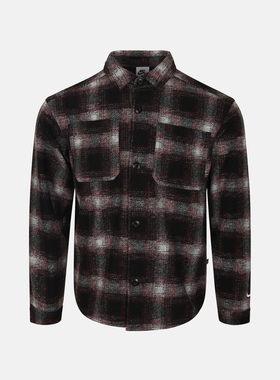 NIKE耐克大童25新款运动休闲透气复古纽扣翻领长袖衬衫外套HV0281