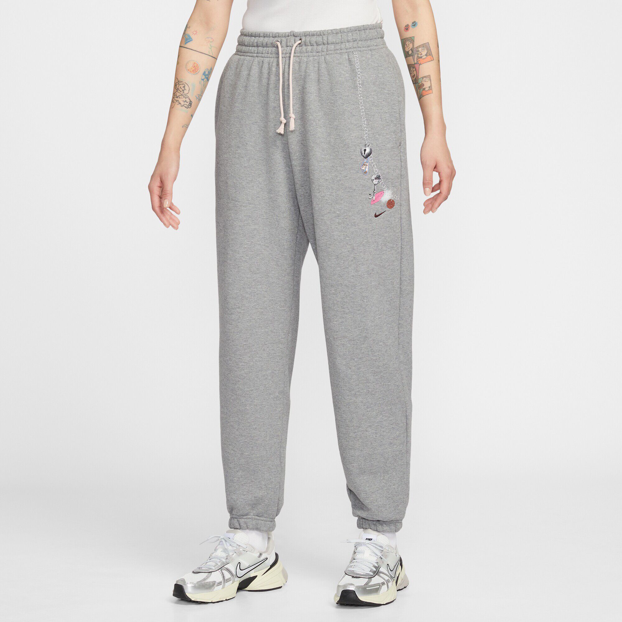 26春季新款NIKE耐克女子超宽松高腰卫裤纯棉运动针织长裤IQ3941