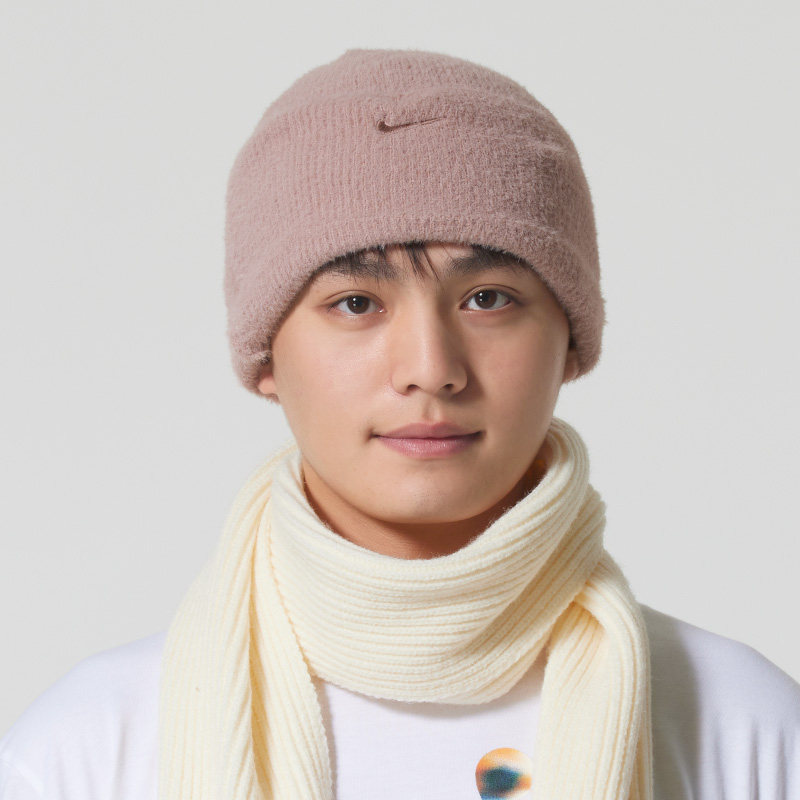 Nike耐克运动帽男女25冬季新款针织保暖套头绒线帽毛线帽HQ0369