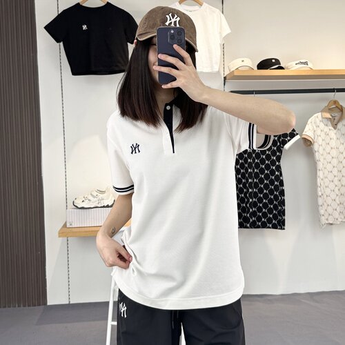 MLB短袖男女NY凉感防晒polo衫T恤