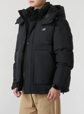 NEW BALANCE NB羽绒服男士秋冬新款短款休闲保暖运动外套AMJ44309