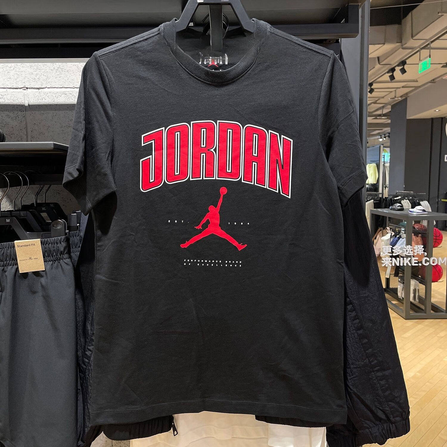 JORDAN耐克男子纯棉印花短袖T恤