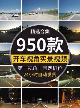 实拍司机开车第一视角白天晚上行车记录仪街道夜景高清短视频素材