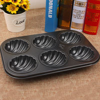 Large and small flat-bottomed round 6/12 cake molds, shell-shaped/flower-shaped cake molds thumbnail 6