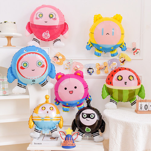 可爱卡通蛋仔派对主题装饰