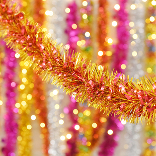 2026新年元旦彩带拉花彩条装饰毛条场景布置教室幼儿园橱窗拉花