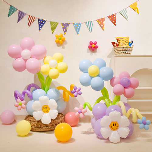 开学季花朵立柱教室幼儿园装扮