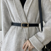 大衣秋冬腰链ins风皮带配裙子收腰韩版 细腰带女士装 饰西装 腰封潮