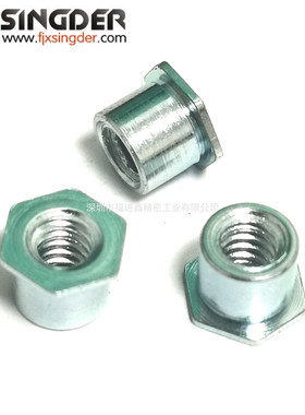 碳钢蓝锌 通孔螺母柱SO-632/-4/6/8/10/12/14/16/18/20/22公制