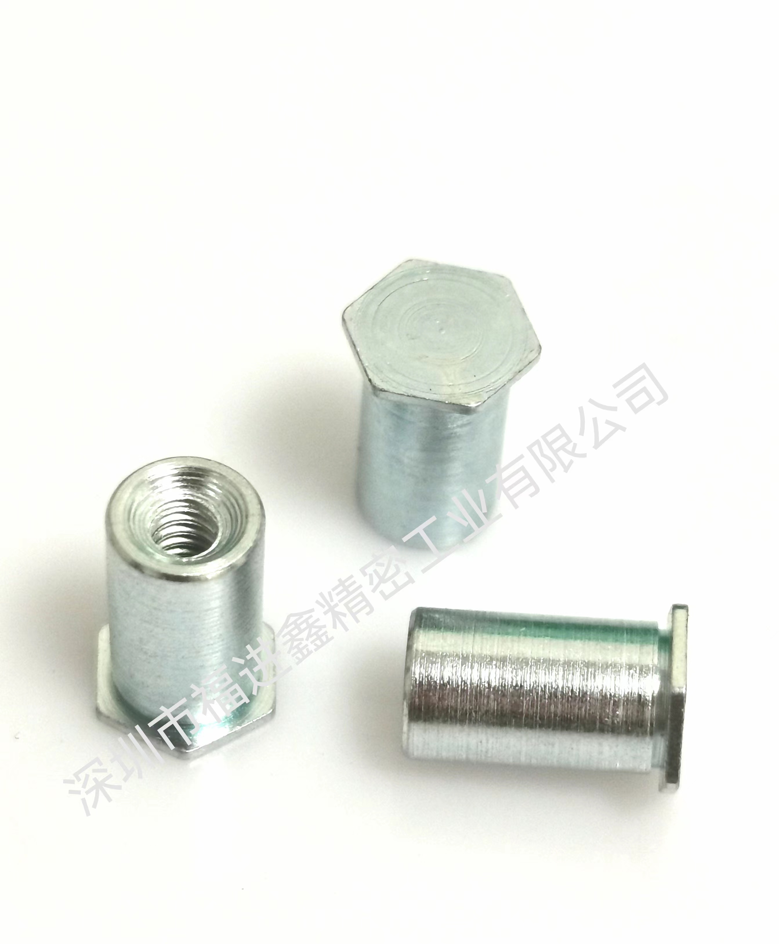 BSO-M3/3.5M3/M3.5/M4/M5 镀锌盲孔压铆螺柱 六角螺母柱