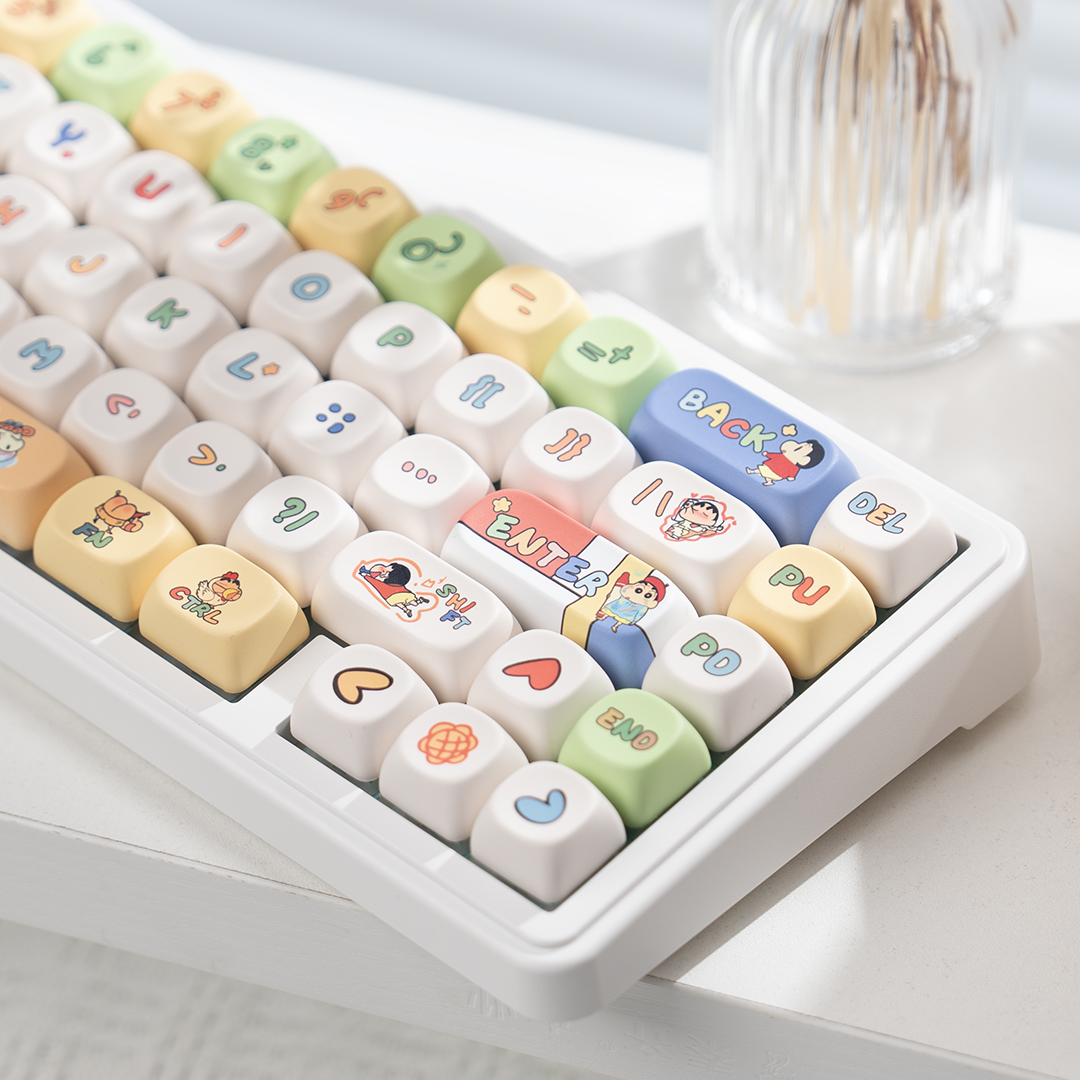 狼蛛F65三模无线蓝牙ipad机械键盘gasket结构麻将音办公游戏RGB