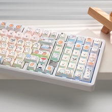 LEOBOG Hi98C Pro铝坨坨机械键盘无线蓝牙有线办公游戏麻将音静音