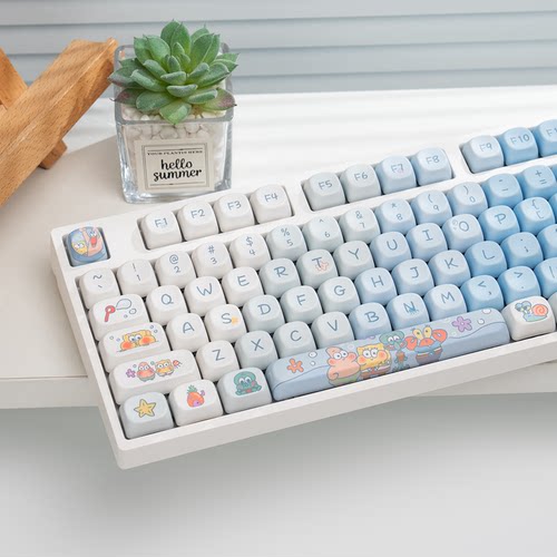 漫步猫机械键盘有线无线蓝牙