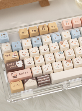 海盐喵咪键帽猫形MAO高度可爱MAC热升华HI75 HI8 S99 F99 104 F87