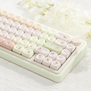 MOA帕恰狗键帽pbt材质热升华小方糖适合VGN98 RK75 98珂芝k75 ciy