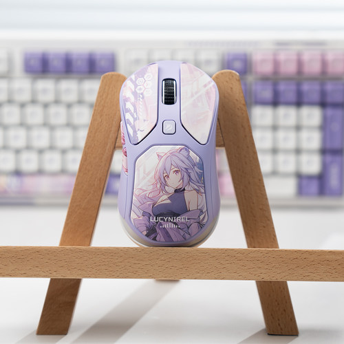 凌豹无线蓝牙有线三模鼠标PAW3311二次元12000DPI按键宏编程游戏